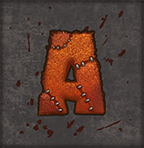 Bizarre low symbol – stitched A letter