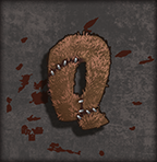 Bizarre low symbol – stitched Q