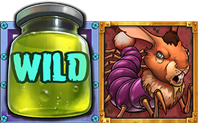 Bizarre Wild symbol – jar of glowing green liquid